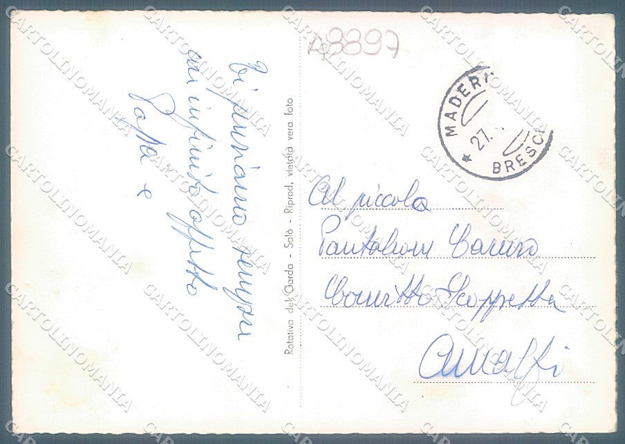 Brescia Salò Tre Golfi Foto FG cartolina JK3403 – retro