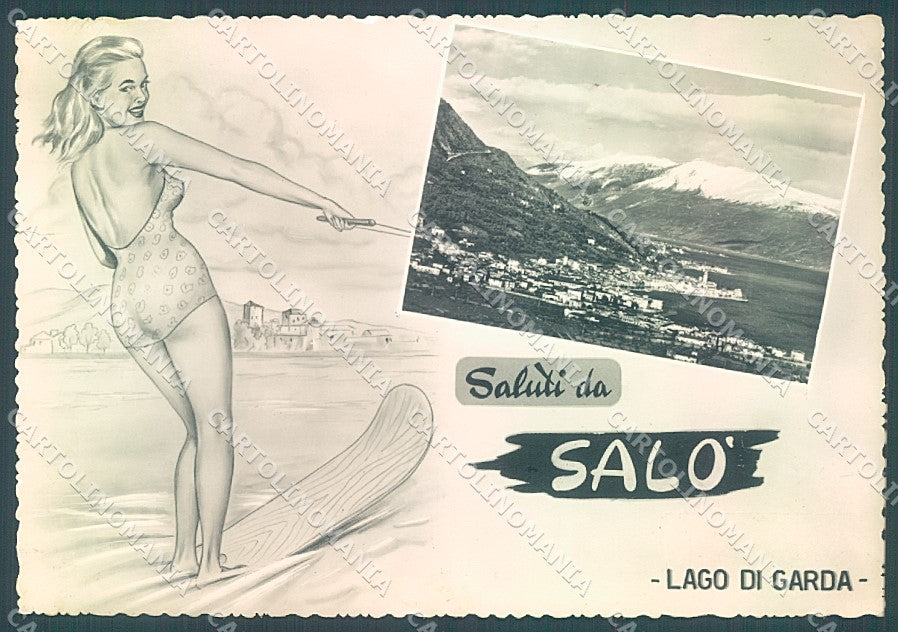 Brescia Salò Lago di Garda saluti da STRAPPINO Foto FG cartolina JK3404 – fronte