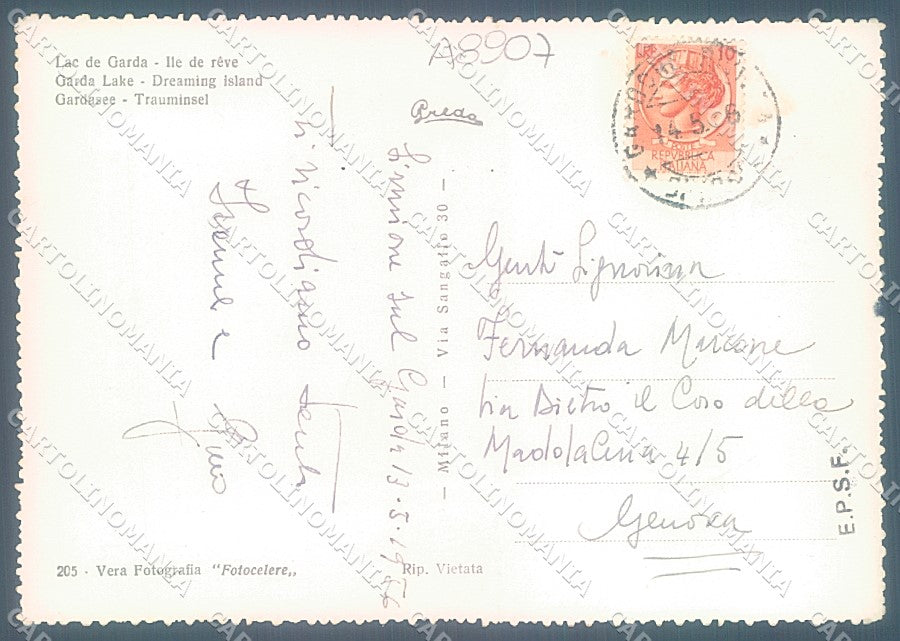Brescia Lago di Garda Foto FG cartolina JK3410 – retro