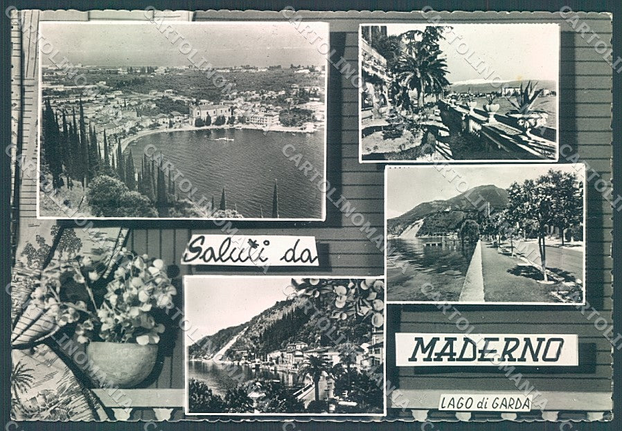 Brescia Maderno Lago di Garda saluti da PIEGHINE Foto FG cartolina JK3411 – fronte