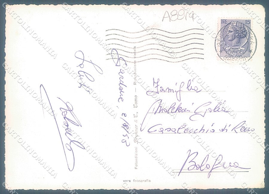 Brescia Gardone Riviera Lago di Garda Foto FG cartolina JK3414 – retro