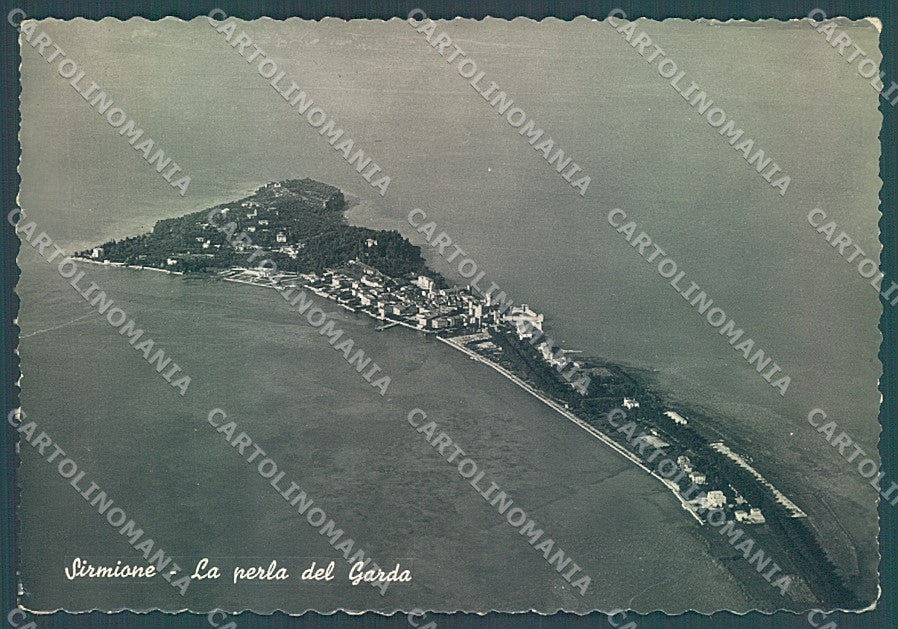 Brescia Sirmione Lago di Garda PIEGA Foto FG cartolina JK3418 – fronte