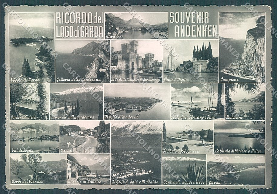 Brescia Sirmione Limone Lago di Garda ricordo di Foto FG cartolina JK3423 – fronte