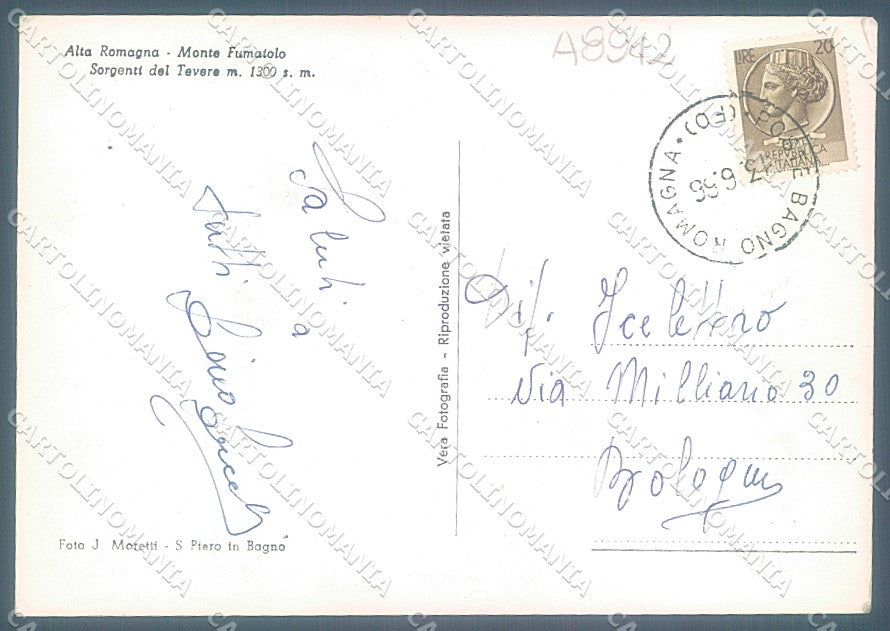Forlì Verghereto Monte Fumaiolo Foto FG cartolina JK3429 – retro