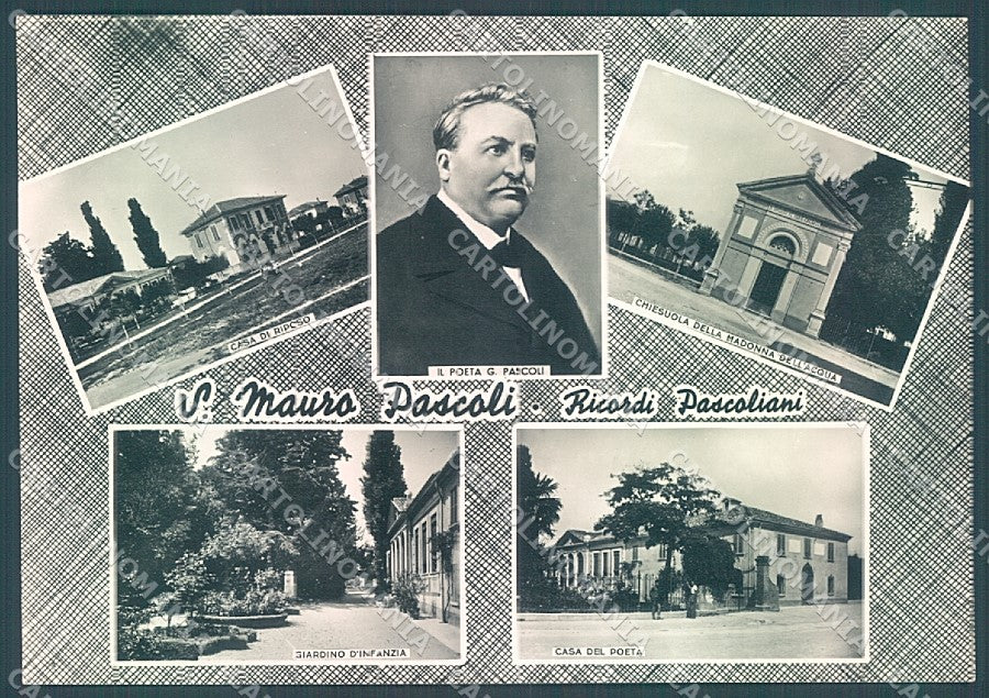Forlì San Mauro Pascoli Chiesa Casa del Poeta Foto FG cartolina JK3434 – fronte