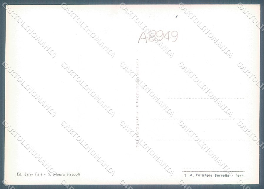 Forlì San Mauro Pascoli Chiesa Casa del Poeta Foto FG cartolina JK3434 – retro