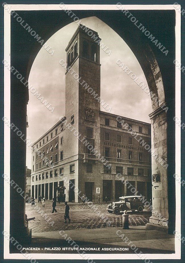 Piacenza Città Palazzo Istituto Nazionale Assicurazioni Foto FG cartolina JK3437 – fronte