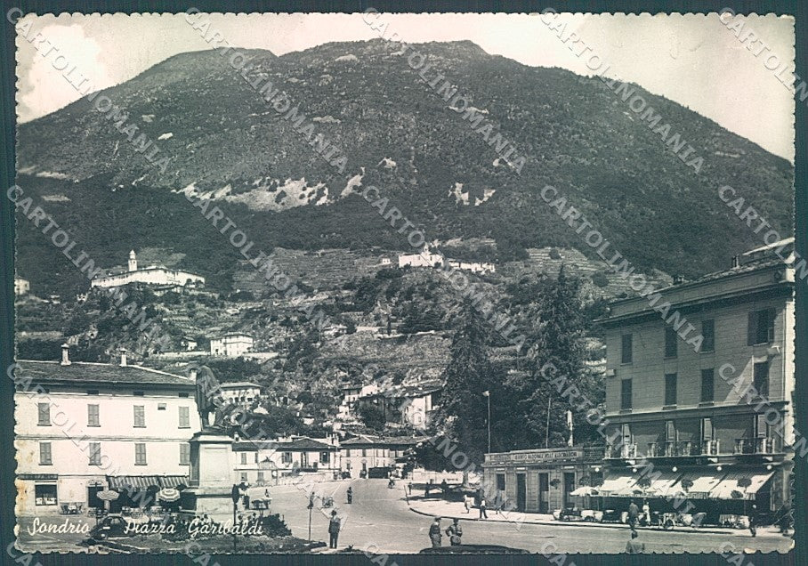 Sondrio Città Piazza Garibaldi Foto FG cartolina JK3443 – fronte