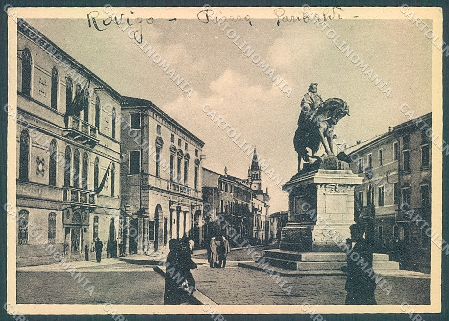 Rovigo Città Piazza Monumento Garibaldi FG cartolina JK3444 – fronte