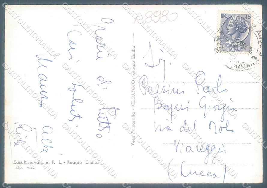 Reggio Emilia Ventasso Lago del Cerreto Foto FG cartolina JK3446 – retro