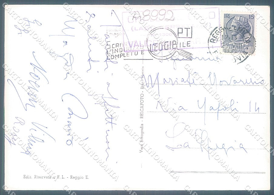Reggio Emilia Ventasso Lago del Cerreto Foto FG cartolina JK3450 – retro