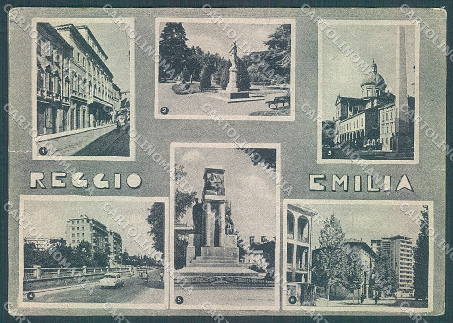 Reggio Emilia Città Monumento ai Caduti Chiesa STRAPPINO FG cartolina JK3454 – fronte