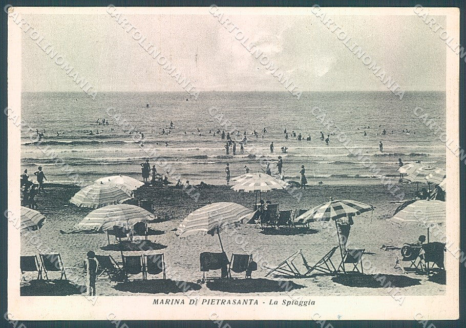 Lucca Pietrasanta Marina Spiaggia FG cartolina JK3462 – fronte