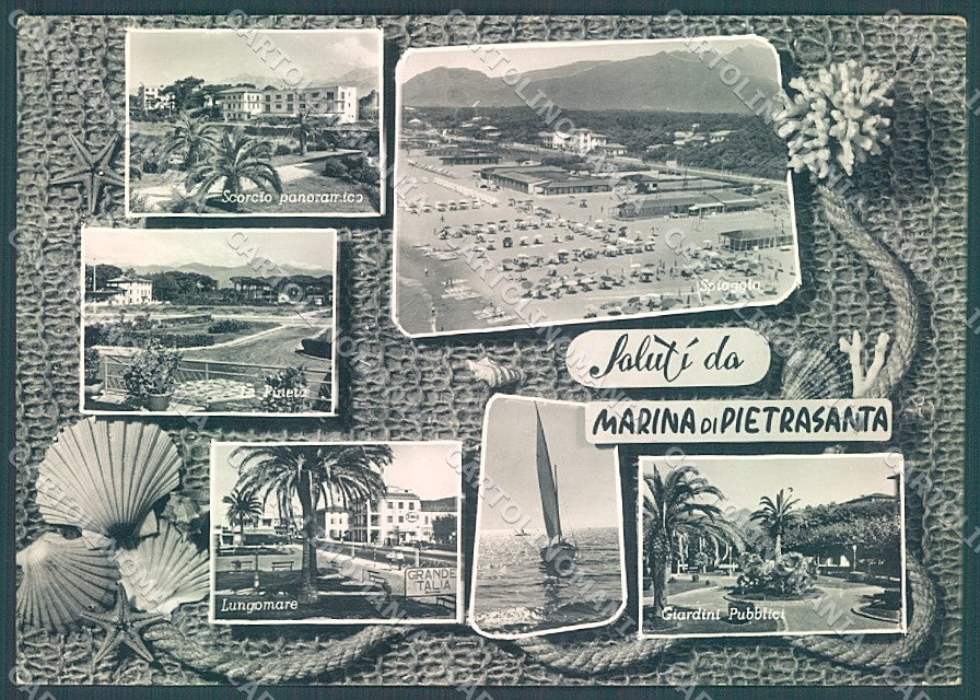 Lucca Pietrasanta Marina saluti da Foto FG cartolina JK3469 – fronte