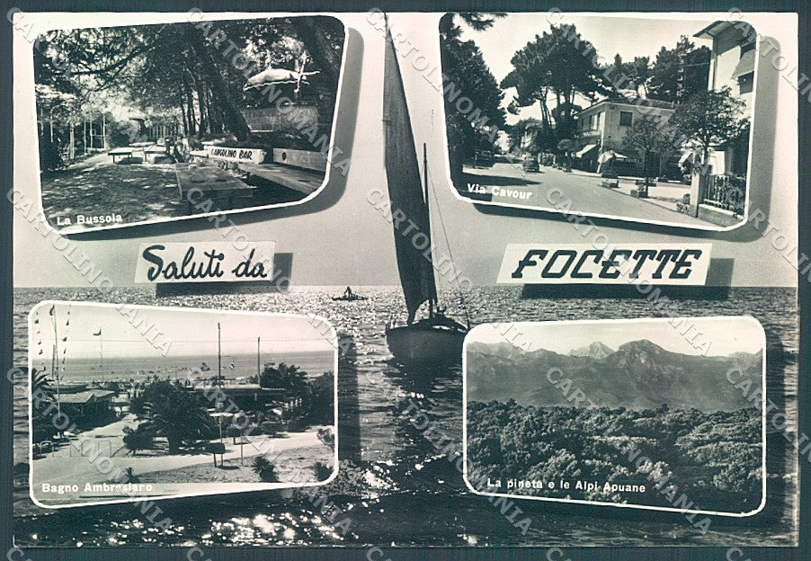 Lucca Pietrasanta Focette saluti da Foto FG cartolina JK3471 – fronte