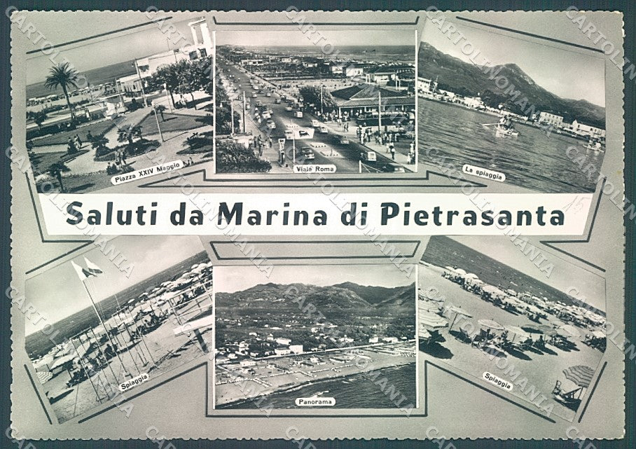Lucca Pietrasanta Marina saluti da Foto FG cartolina JK3472 – fronte