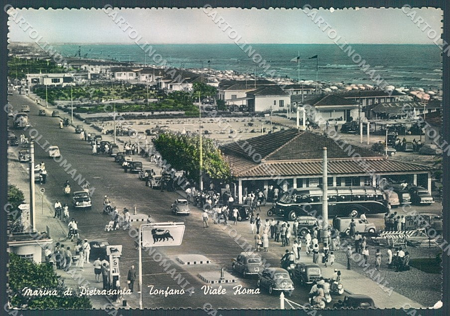 Lucca Pietrasanta Tonfano Distributore Benzina Foto FG cartolina JK3475 – fronte