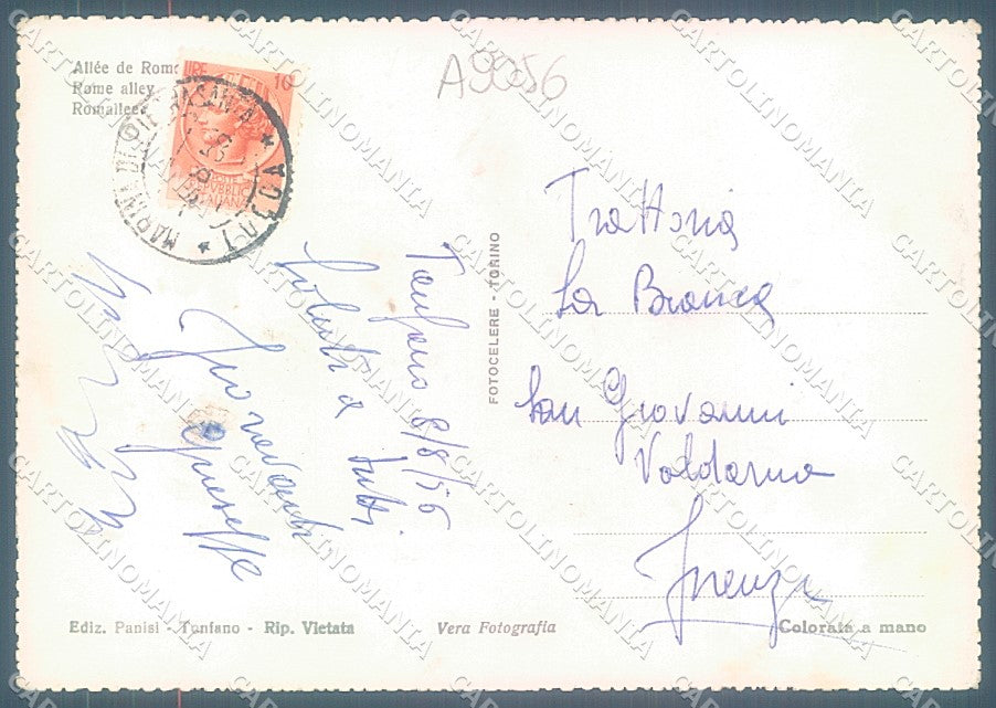 Lucca Pietrasanta Tonfano Distributore Benzina Foto FG cartolina JK3475 – retro