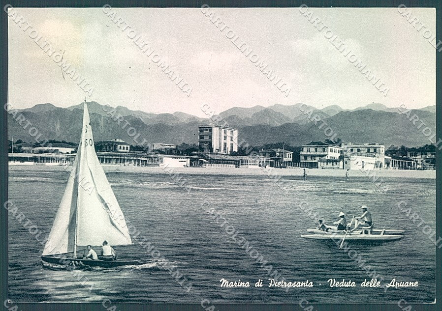 Lucca Pietrasanta Marina Barca a Vela Foto FG cartolina JK3484 – fronte