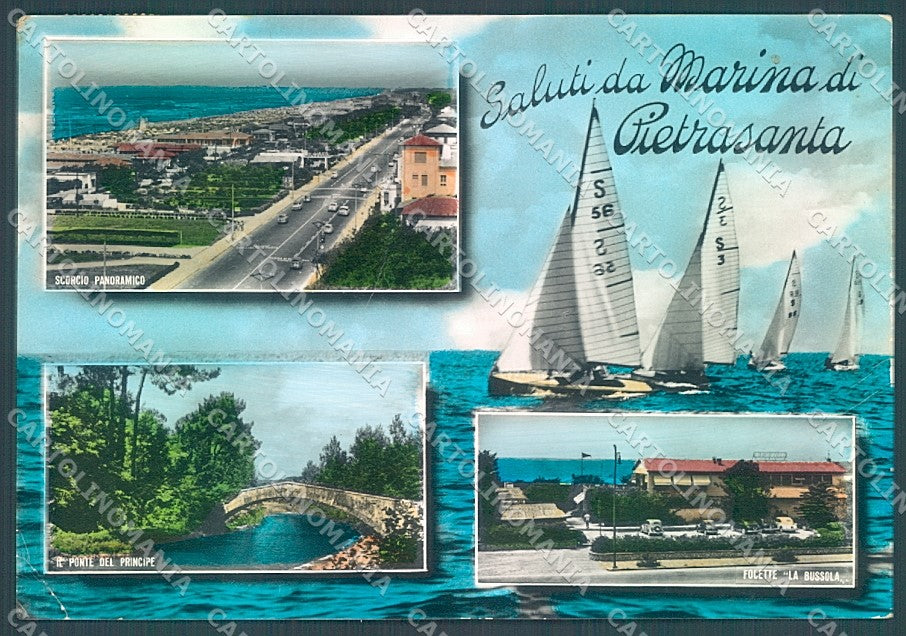 Lucca Pietrasanta Marina saluti da PIEGA ANGOLO Foto FG cartolina JK3486 – fronte