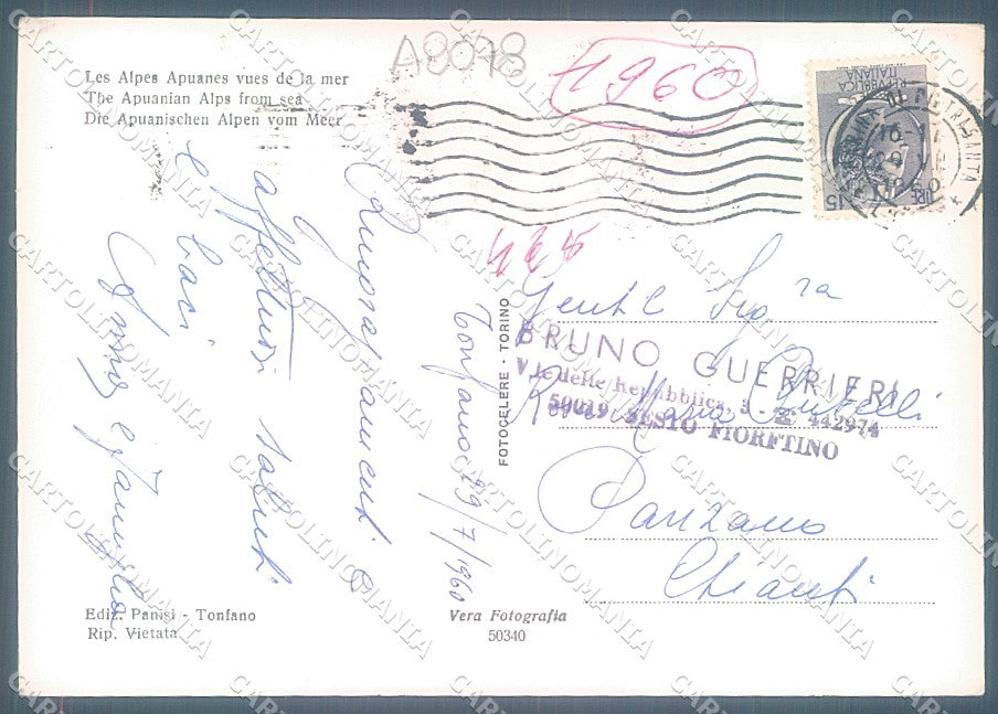 Lucca Pietrasanta Marina Fiumetto Foto FG cartolina JK3488 – retro