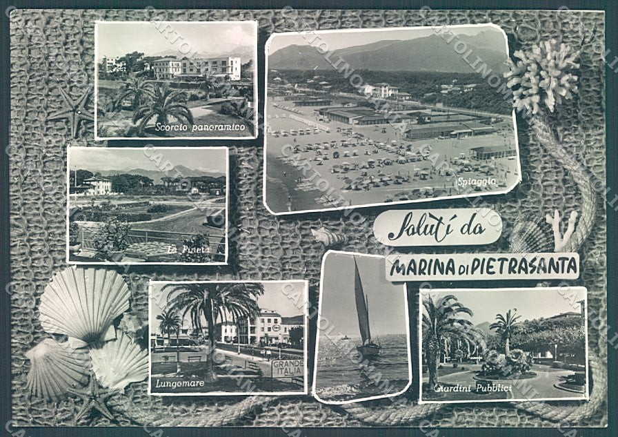Lucca Pietrasanta Marina saluti da Foto FG cartolina JK3493 – fronte