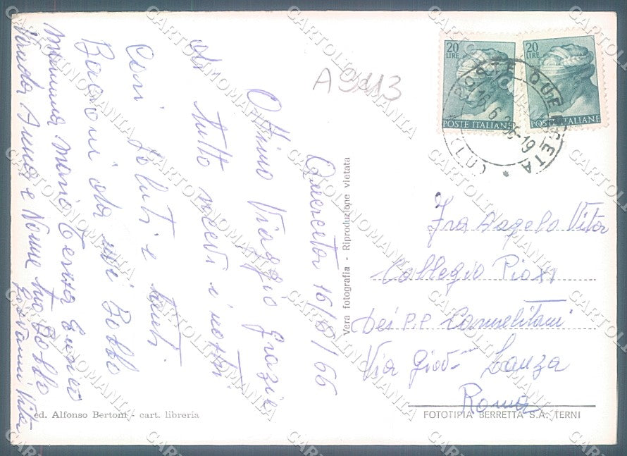Lucca Seravezza Querceta Chiesa Foto FG cartolina JK3501 – retro