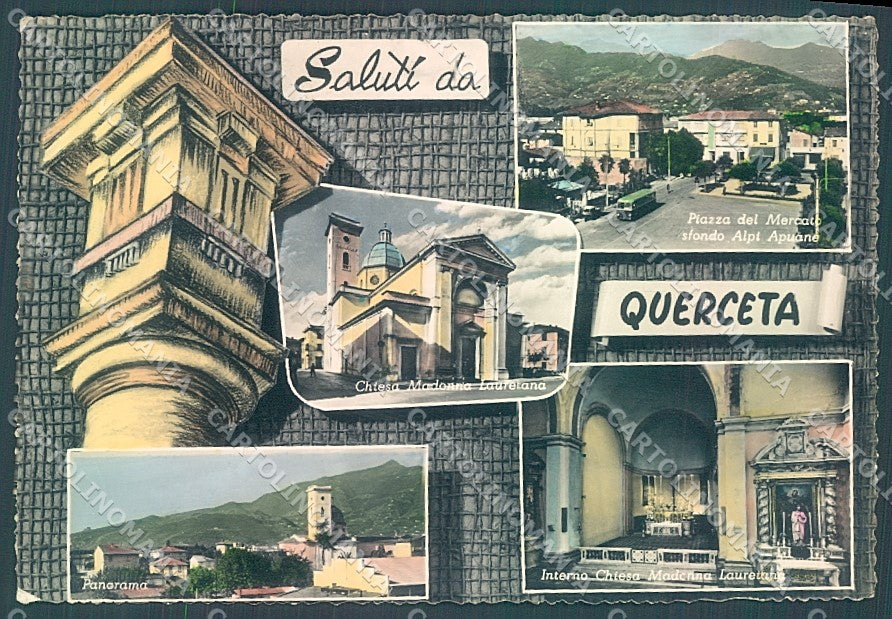 Lucca Seravezza Querceta Chiesa saluti da Foto FG cartolina JK3511 – fronte