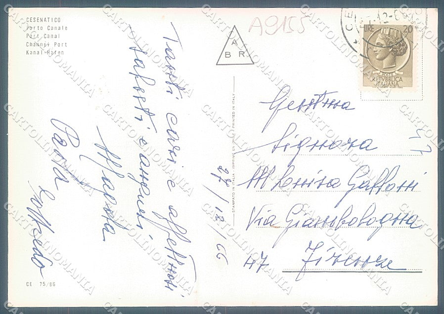 Forlì Cesenatico Porto Canale Foto FG cartolina JK3519 – retro