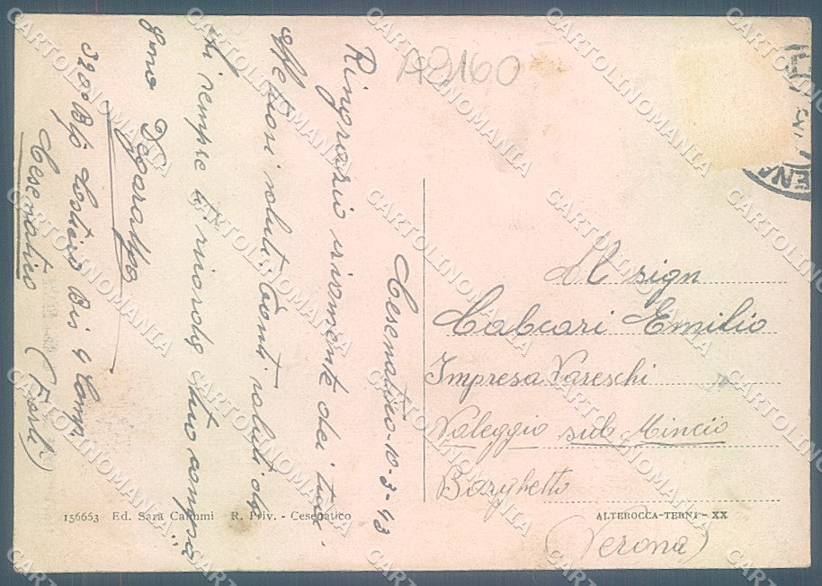 Forlì Cesenatico Via Vittorio Veneto Alterocca 156663 PIEGHE FG cartolina JK3523 – retro