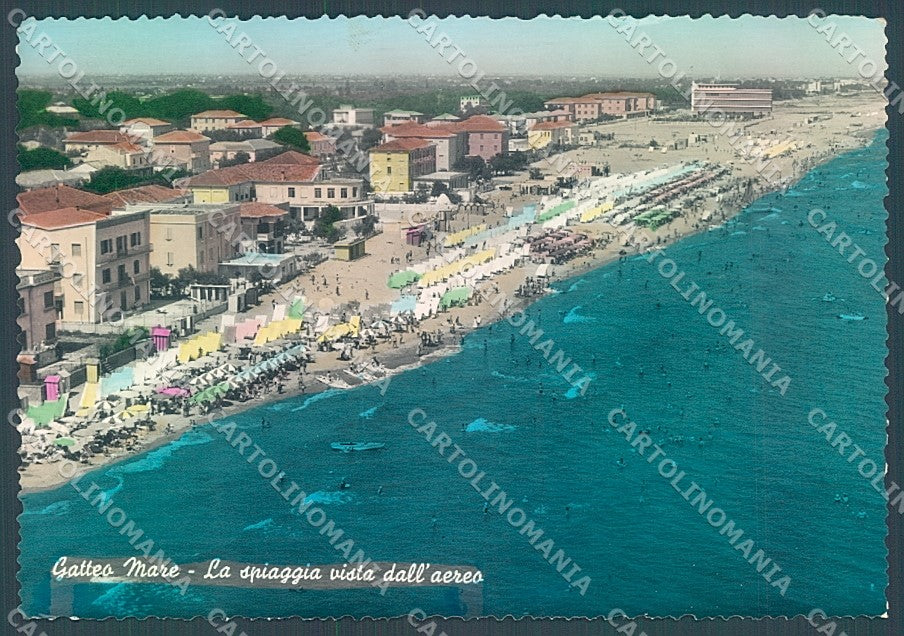 Forlì Gatteo Mare Veduta Aerea Spiaggia Foto FG cartolina JK3528 – fronte