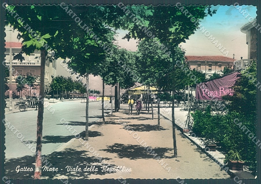 Forlì Gatteo Mare Viale della Repubblica Foto FG cartolina JK3532 – fronte