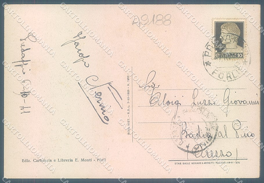 Forlì Meldola Rocca delle Caminate FG cartolina JK3535 – retro