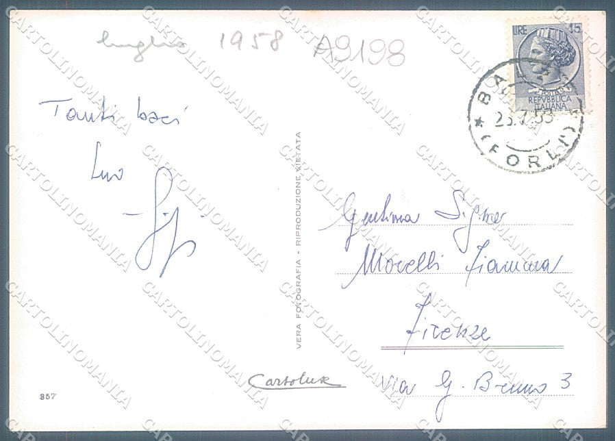 Forlì Verghereto Balze Foto FG cartolina JK3539 – retro