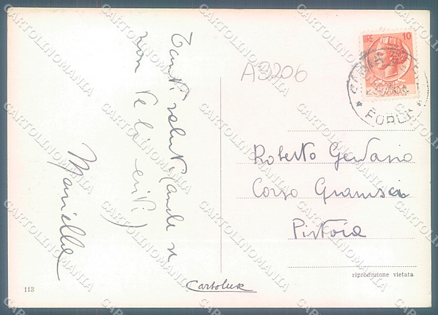 Forlì S. Sofia di Romagna Ponte sul Bidente Foto FG cartolina JK3544 – retro