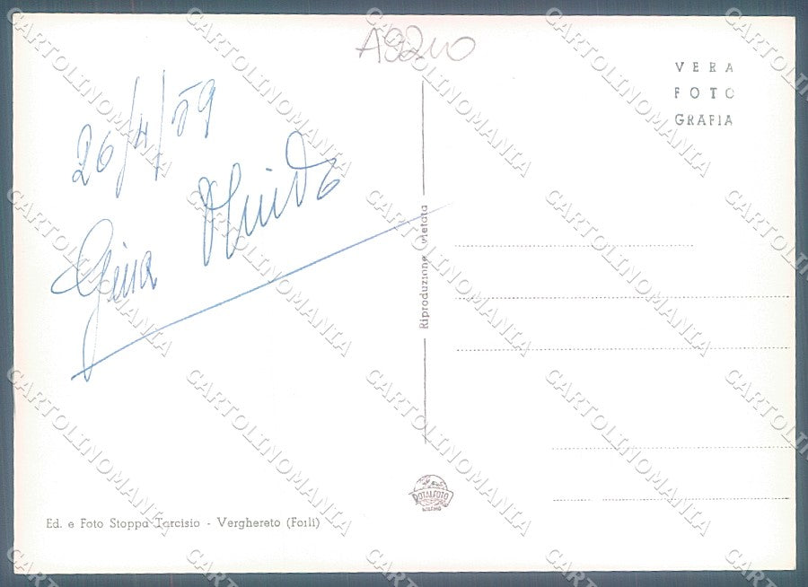 Forlì Verghereto Foto FG cartolina JK3546 – retro