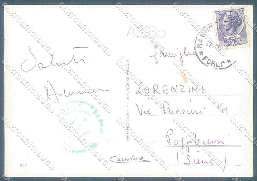 Forlì Bagno di Romagna Passo Mandrioli Foto FG cartolina JK3559 – retro