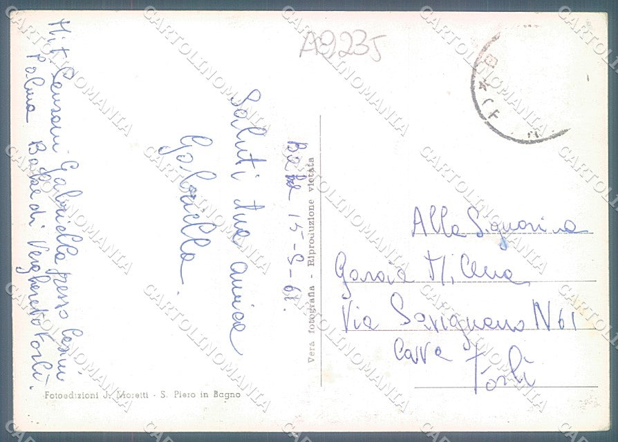 Forlì Verghereto Balze Foto FG cartolina JK3564 – retro