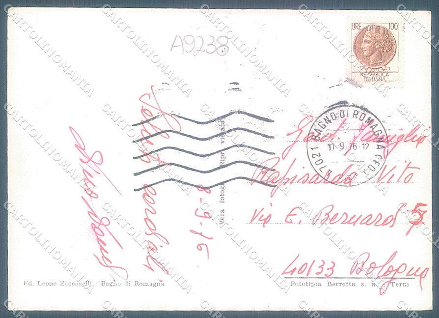 Forlì Bagno di Romagna Foto FG cartolina JK3565 – retro