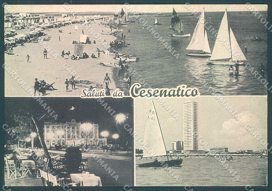 Forlì Cesenatico Spiaggia saluti da FG cartolina JK3567 – fronte