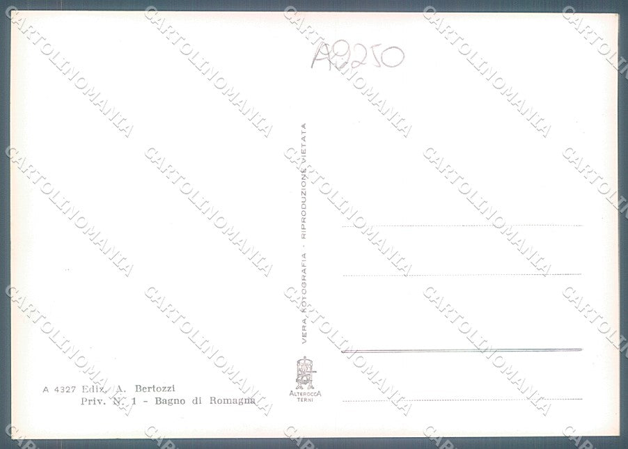 Forlì Bagno di Romagna Passo Mandrioli Alterocca 4327 Foto FG cartolina JK3573 – retro