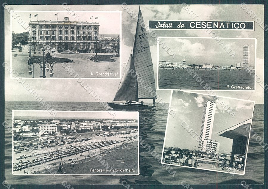 Forlì Cesenatico Grand Hotel saluti da Foto FG cartolina JK3586 – fronte