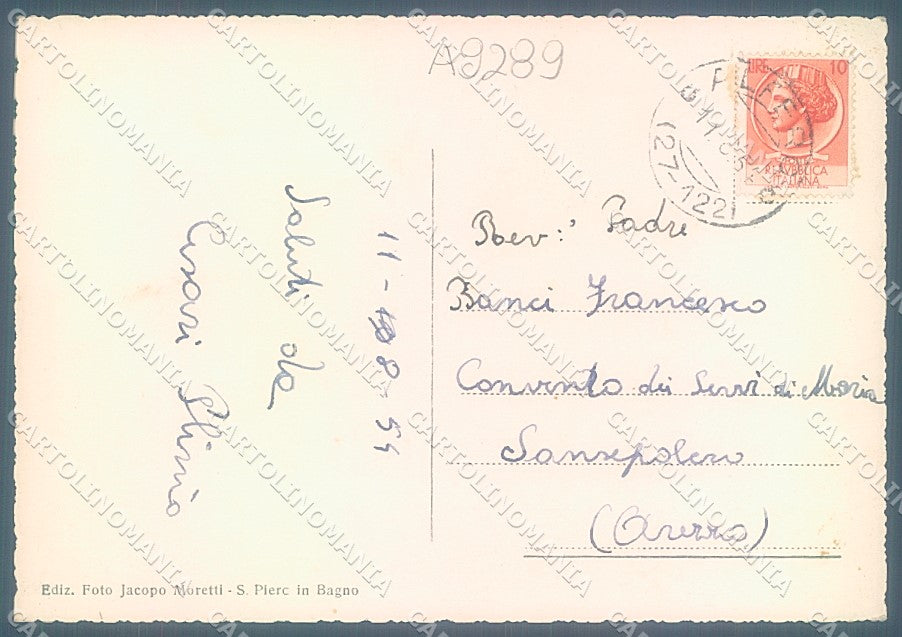 Forlì Verghereto Monte Fumaiolo ABRASA Foto FG cartolina JK3590 – retro