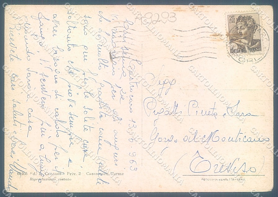 Forlì Castrocaro Terme PIEGHE FG cartolina JK3594 – retro