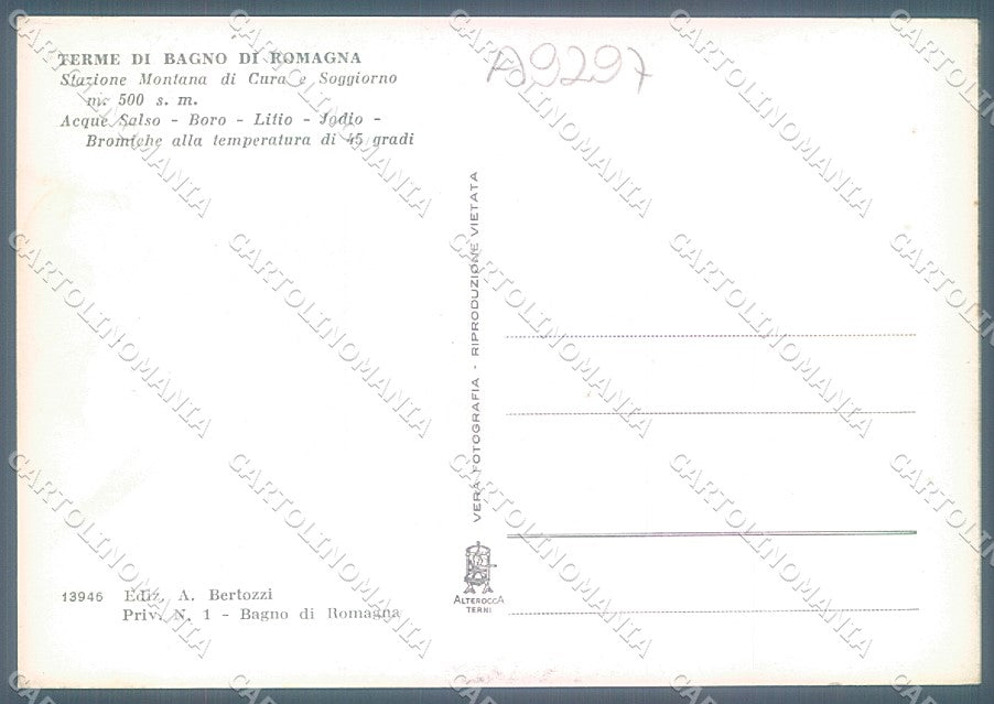 Forlì Bagno di Romagna saluti da Alterocca 13946 Foto FG cartolina JK3596 – retro