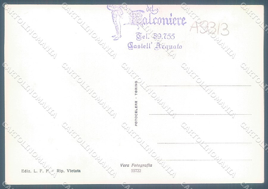 Piacenza Castel Arquato Palazzo del Comune Foto FG cartolina JK3602 – retro
