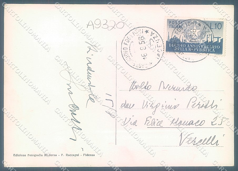 Piacenza Alseno Castelnuovo Fogliani Foto FG cartolina JK3605 – retro