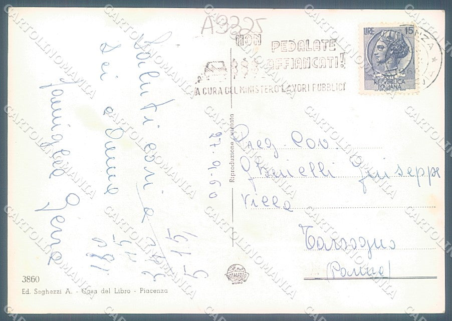 Piacenza Città Monumento Farnese Chiesa Foto FG cartolina JK3607 – retro