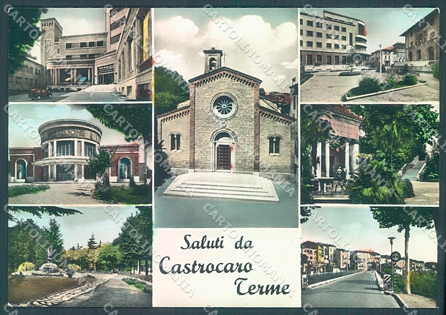 Forlì Castrocaro Terme Chiesa saluti da Foto FG cartolina JK3610 – fronte