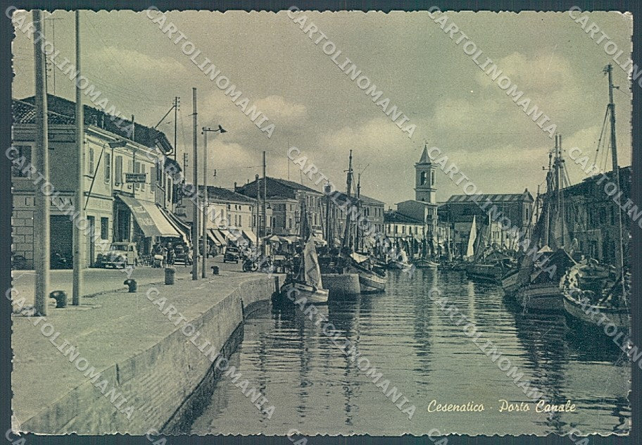 Forlì Cesenatico Porto Canale Barche PIEGA FG cartolina JK3613 – fronte